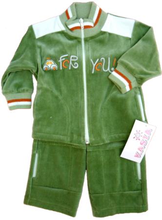 Image of FY Zöld-fehér gyerek melegítő