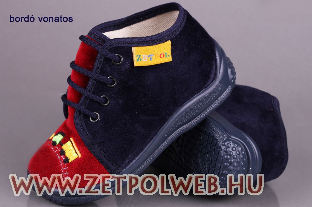 Image of OLA BORDÓ VONATOS gyerekcipő